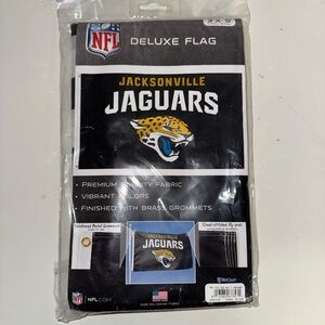 NFL Jacksonville Jaguars Deluxe Flag - Black and Yellow